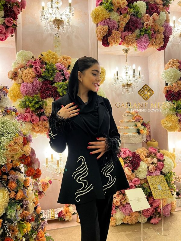 کت و شلوار مجلسی زنانه مشکی خاص جدید   مزون گالانت