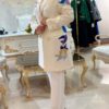 مانتو مجلسی سفید بلند ژاکارد کره جدید - مزون گالانت