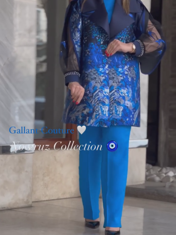 کت و شلوار مجلسی آبی لاکچری   مزون گالانت