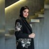 پالتو کوتاه مشکی زنانه گلدوزی شده - تصویر 2