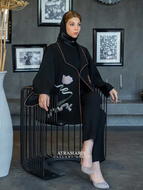مانتو شیک دخترانه مشکی