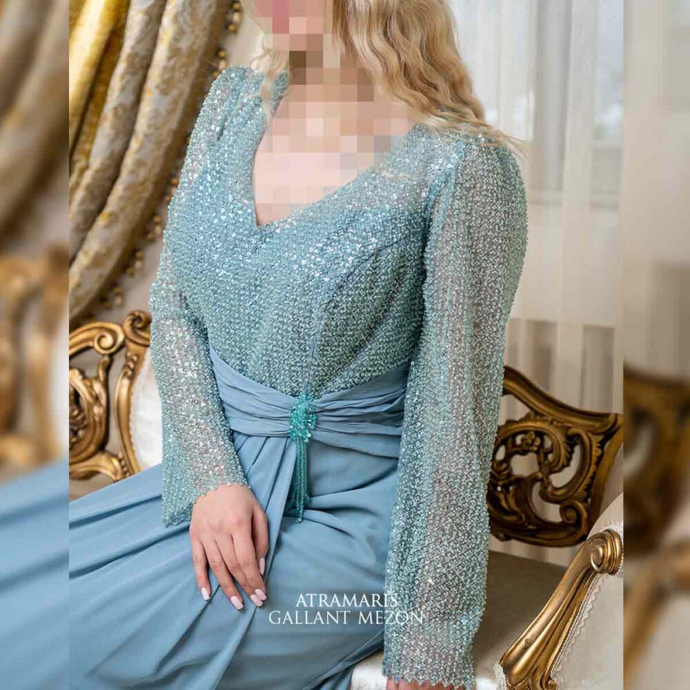لباس مجلسی پوشیده زنانه مزونی