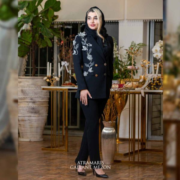 کت شلوار مجلسی زنانه مشکی