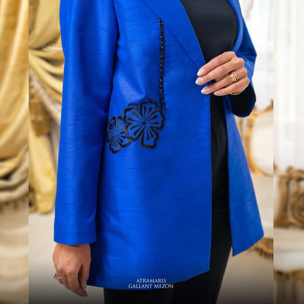 مانتو آبی کاربنی