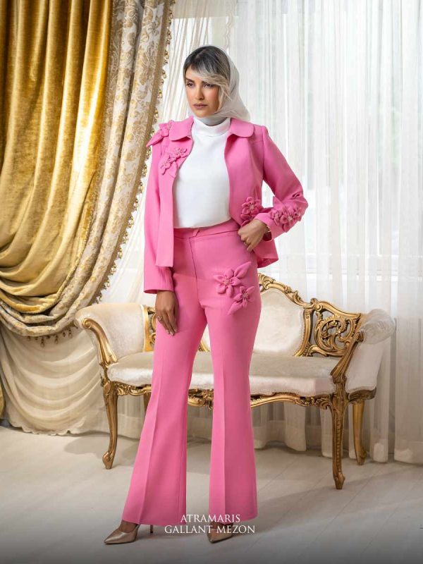 کت و شلوار زنانه صورتی