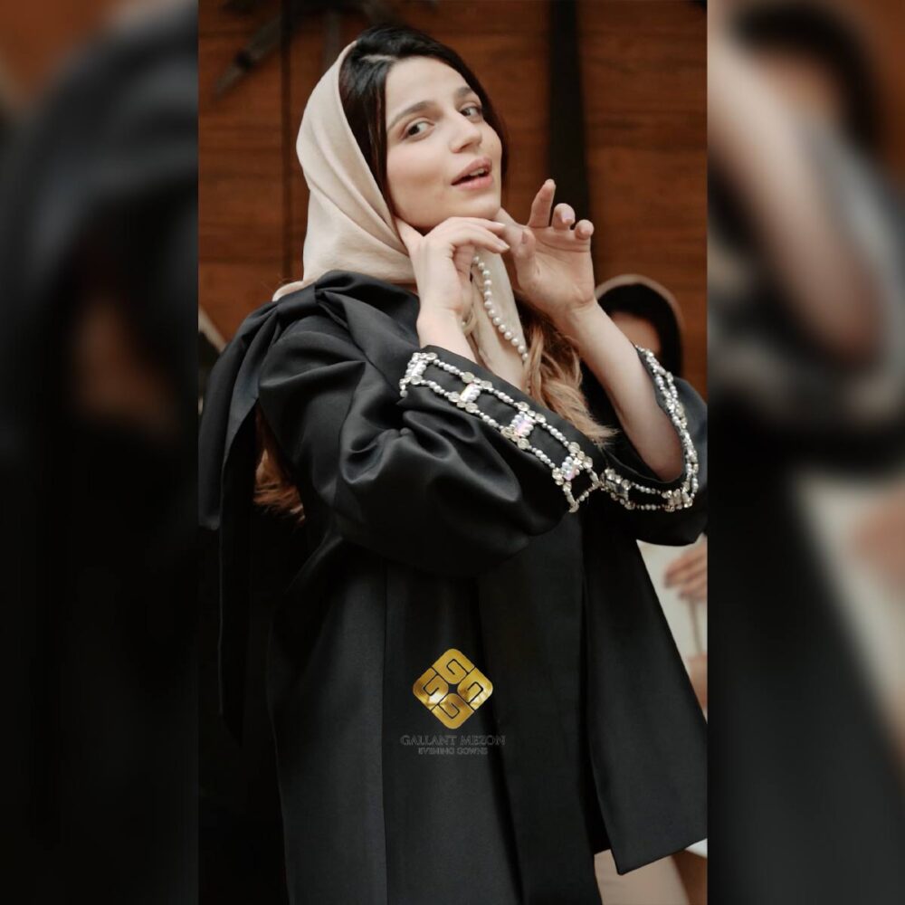مانتو مشکی دخترانه شیک