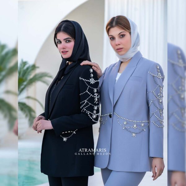 کت شلوار بلند در دو رنگ