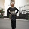 پیراهن مجلسی مروارید دوزی لوکس