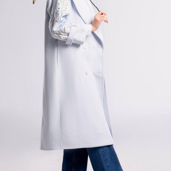 پالتو فوتر ترک فری سایز گلدوزی و تکه دوزی ابریشم