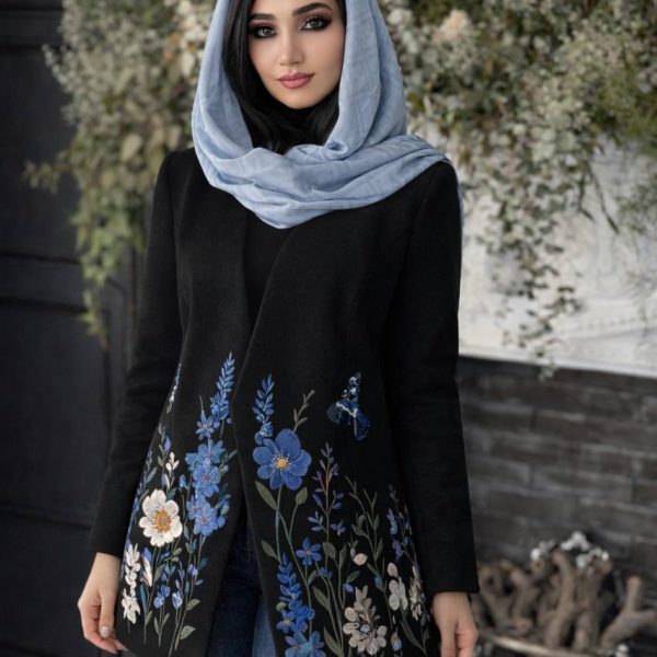 پالتو گلدوزی ابریشم