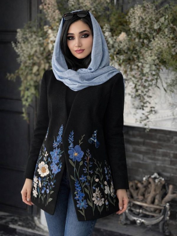 پالتو گلدوزی ابریشم